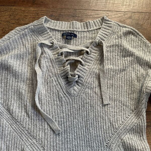 Women's American Eagle Sweater Dress Size S Gray Holiday Clearance